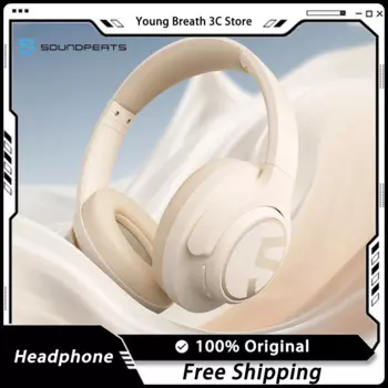 Беспроводные наушники Soundpeats Space, Bluetooth, активное шумоподавление, сабвуфер, 123 ч Работа от батареи, гарнитура, HD Hi-Fi, игровые наушники