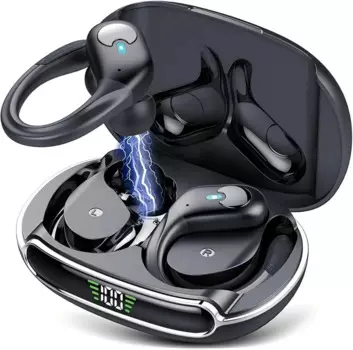 Беспроводные спортивные наушники TWS, Bluetooth, цифровой дисплей, Стерео шумоподавление, наушники с HD микрофоном, водонепроницаемость IPX5