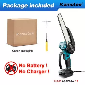 Бесщеточная электрическая цепная пила Kamolee 8 дюймов для аккумулятора Makita 18 В