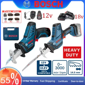 Бесщеточная электрическая возвратно - поступательная пила BOSCH, GSA Heavy 12V / 18V Беспроводная пила Saber