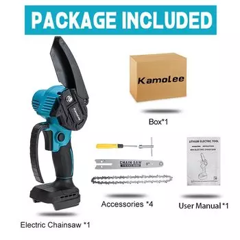 Бесщеточная мини электрическая цепная пила Kamolee 8 дюймов