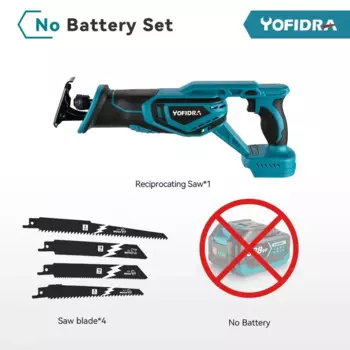 Бесщеточная сабельная пила Yofidra 3000 Вт для Makita 18 В