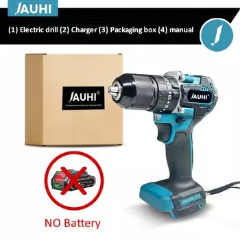 Бесщеточная ударная дрель JAUHI 13 мм для аккумулятора Makita 18 В