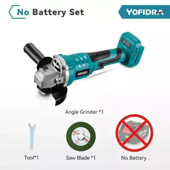 Бесщеточная угловая шлифовальная машина 100 мм, 3 передачи, аккумуляторная эффективная резка, полировка, деревообрабатывающие электроинструменты для батареи 18 В-21 В