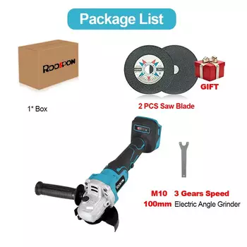 Бесщеточная угловая шлифовальная машина RDDSPON 125 мм для Makita