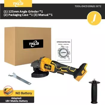 Бесщеточная угловая шлифовальная машина TKCB 125 мм