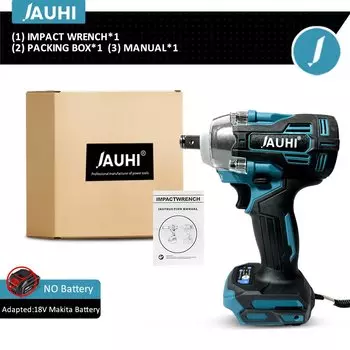 Бесщеточный электрический гайковерт JAUHI 520 Н·м 1/2 дюйма