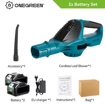 Бесщеточный электрический воздуходувка 5500 Вт, 5 передач, аккумуляторная воздуходувка для листьев, сверхмощная воздуходувка, инструменты для чистки батареи 21 В, 18 В