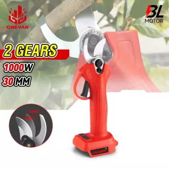 ONEVAN Бесщеточный электрический секатор 30 мм, 2 скорости