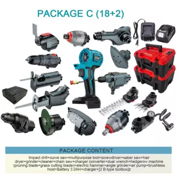 Бесщеточный осциллирующий инструмент HKAFEI для Makita 18В