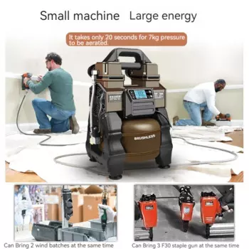 Бесщеточный воздушный компрессор с регулируемой частотой, 220 В, безмасляный бесшумный воздушный насос, воздушный компрессор высокого давления