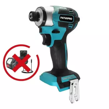 Бесщёточная аккумуляторная дрель-шуруповерт PT-CLUB 1/4", для батареи Makita 18В