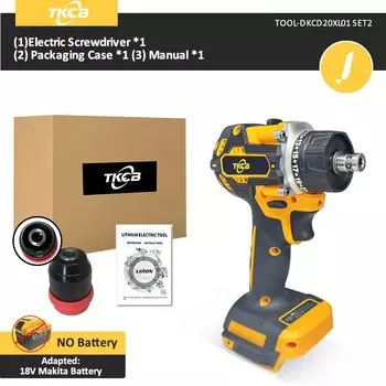 Бесщёточная дрель-шуруповерт TKCB 3 в 1 для аккумулятора Makita 18 В