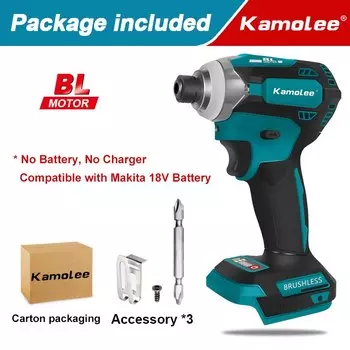 Бесщёточный ударный гайковерт Kamolee 588 Нм для Makita