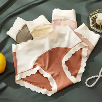 Бесшовные женские трусики из модала со средней талией, женские хлопковые антибактериальные дышащие Уютные Трусики для девушек, студентов