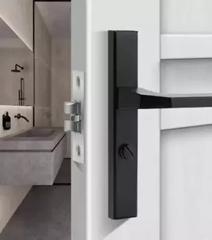 Бесшумный дверной замок LSH SKAI SET черный