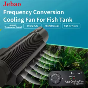 Бесшумный охлаждающий вентилятор Jebao для аквариума, регулируемая скорость ветра для культивирования аквариума, вентилятор ACF200