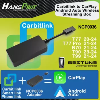 NCP0039 NCP0036 Bestune FAW T77 B70 T99 T90 carbitlink smartlink легкое подключение к беспроводному CarPlay Android Auto