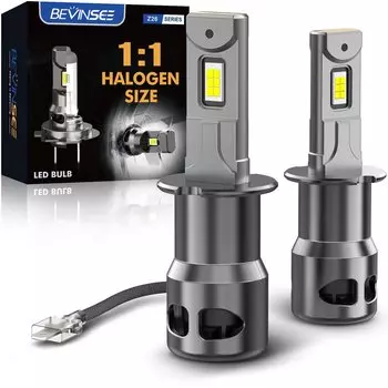 BEVINSEE H3 Lampe LED CANBUS Anti-flicker H7 H11 H8 H9 H1 Farol sem fio 9005 HB3 9006 HB4 Lmpada de neblina LED 70W 12000LM 12V