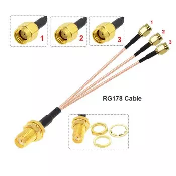 BEVOTOP BT1558 Кабель SMA разветвитель 1-3