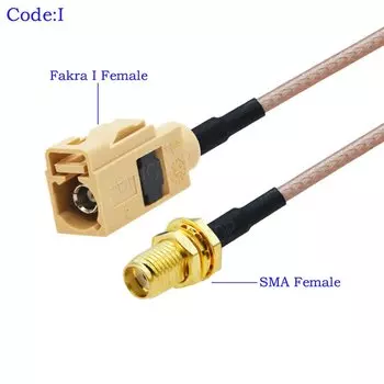 BEVOTOP Fakra-SMA RG316 кабель 10см