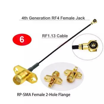 BEVOTOP Кабель RF1.13 SMA-IPX 5см