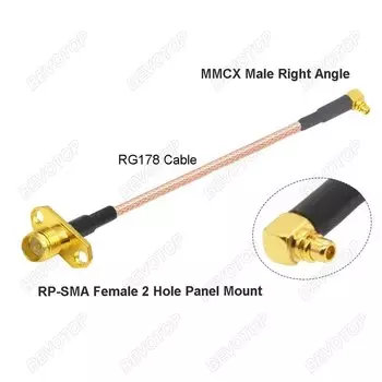 BEVOTOP Коаксиальный кабель SMA-MMCX 50 Ом