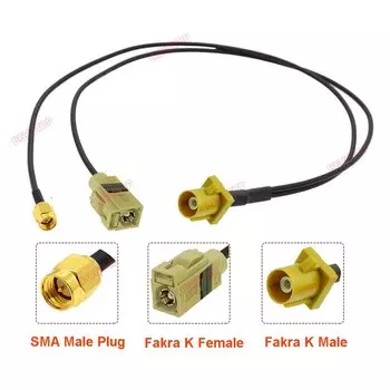 BEVOTOP Разветвитель кабеля Fakra K на SMA