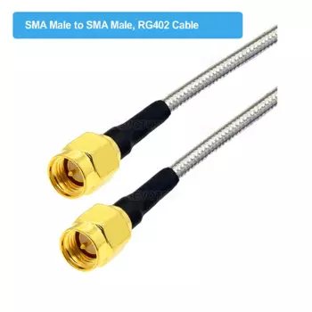 BEVOTOP RG402 полугибкий серебряный кабель SMA-SMA 50 Ом 6 ГГц