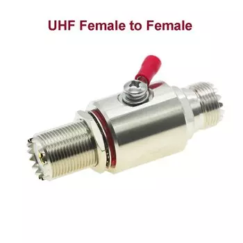 BEVOTOP UHF Коаксиальная молниезащита SO239 UHF Защита от гнезда до гнезда газа для радио WLAN WiFi 50 Ом