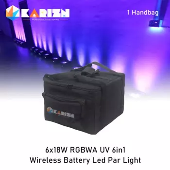 Без налога, 1 шт. в упаковке, для аккумуляторной свадьбы, Uplight 6x18 Вт, RGBWAUV, светодиодный беспроводной DMX Wifi, пульт дистанционного управления, Dj