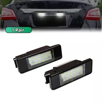 Без ошибок, белый фотоэлемент, номерной знак для Nissan X-Trail T30, T31, Qashqai, J10, J11, Primera P12 Pathfinder R51, Juke F15