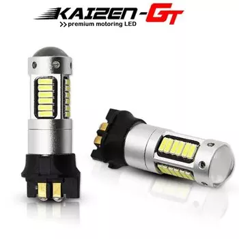 Без ошибок PW24W PWY24W Янтарный/ксеноновый белый 30-SMD указатели поворота, лампы головного света для BMW F30, 3 серии, дневные ходовые огни