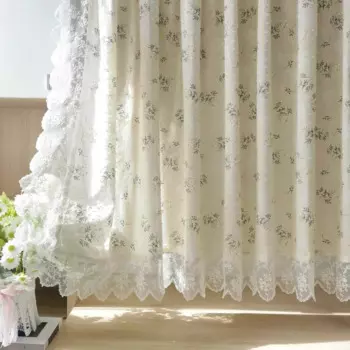 Бежевая хлопковая штора Black Ant