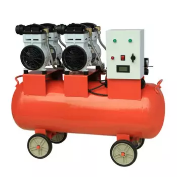 Безмасляный малошумный воздушный компрессор, 100 л