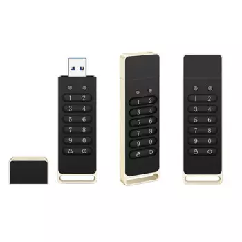 Безопасный USB-накопитель, зашифрованный USB-накопитель, оборудование, пароль, карта памяти с клавиатурой, USB 3,0, флеш-накопитель, черный
