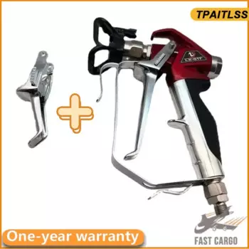 Безвоздушный распылитель краски RX-Pro Красная серия Красочный пистолет высокого давления 0538020 с наконечником 517 и защитой для распылителя Titan 538020