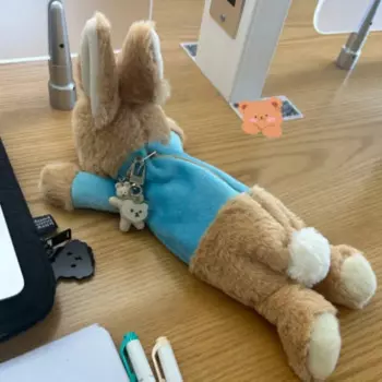 Сумка для карандашей с кроликом