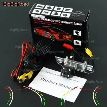 BigBigRoad Автомобильная интеллектуальная динамическая трековая камера заднего вида, резервная камера заднего вида для Ford Focus Sedan 2009-2014 C-MAX CMAX Mondeo