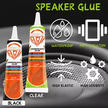 BIGLU клей для динамиков 15/50 мл черный/прозрачный