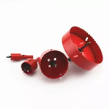 Биметаллический резак для отверстий по дереву, корончатое сверло M42, 15-200 мм