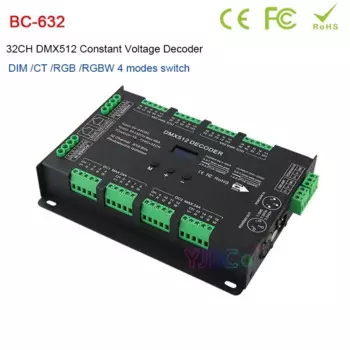 Bincolor BC-632 CV 32 канальный DMX светодиодный декодер DC 5в-24в 3A * 32CH DMX512 контроллер для одноцветного CT RGB RGBW светодиодных лент