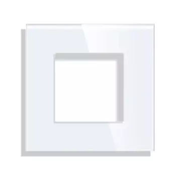 Bingoelec белый стеклянный настенный выключатель с розеткой USB