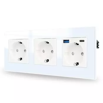 Bingoelec Европейская двойная розетка с USB