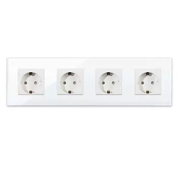 Bingoelec Европейский стандарт одиночная розетка хрустальная панель 16А