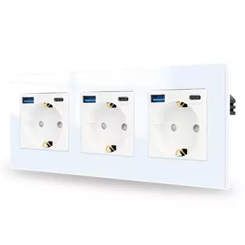 Bingoelec настенная розетка с выключателем и USB