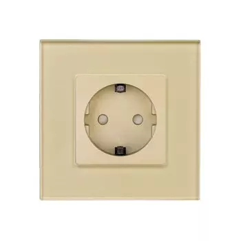 Bingoelec розетки из золотого стекла