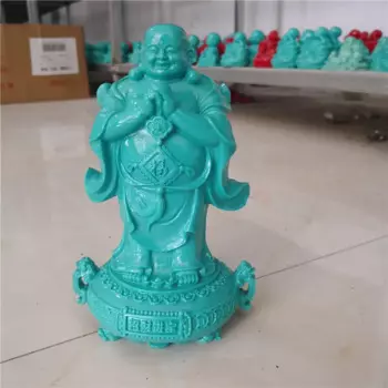 Бирюза, бирюза, украшения Будды Maitreya, украшения статуи Будды, поделки из смолы, украшения для дома