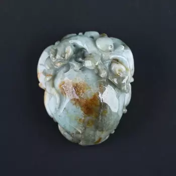 Бисер из натурального нефрита, 48x42x20 мм, 63,3 г