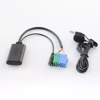 Biurlink 150 см автомобильная стерео Bluetooth AUX кабель микрофон вызов адаптер громкой связи MINI ISO для Porsche Becker головного устройства